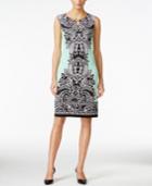Jm Collection Petite Sleeveless Paisley-print Dress, Only At Macy's