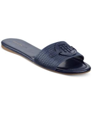 Tommy Hilfiger Fabre Logo Slide-on Sandals Women's Shoes
