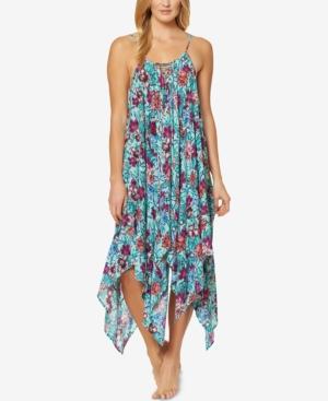 Jessica Simpson Handkerchief-hem Cover-up Dress Women's Swimsuit