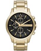 Ax Armani Exchange Men's Gold-tone Stainless Steel Bracelet Watch 46mm Ax2137
