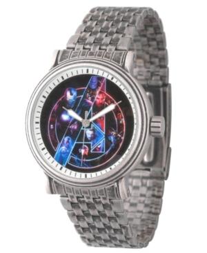 Marvel's Avengers Infinity War-tony Stark, Winter Soldier, Thanos, Vision, Dr. Strange, Drax, Captain America, Black Panther, Thor, Falcon Men's' Antique Silver Alloy Vintage Watch