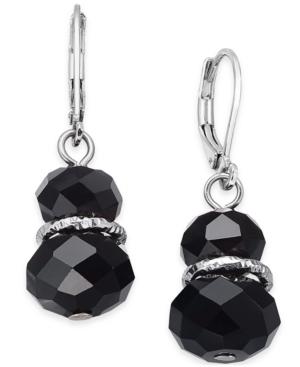 Charter Club After Party Silver-tone Roundel Bead Drop Earrings, Only At Macy's