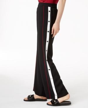 Bar Iii Snap-detail Track Pants, Created For Macy's