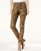 Inc International Concepts Curvy-fit Camo-print Skinny Pants, Created For Macy's