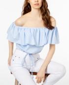 Jill Jill Stuart Off-the-shoulder Cropped Top, Created For Macy's
