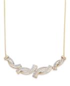 Wrapped In Love Diamond Twist Necklace In 10k Gold (1/2 Ct. T.w.), Only At Macy's