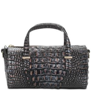 Brahmin Claire Melbourne Embossed Leather Barrel Bag