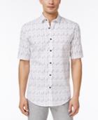 Alfani Men's Jameson Vertical-striped Cotton Shirt, Only At Macy's