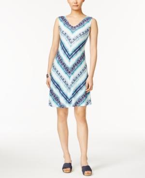 Style & Co Sleeveless Crisscross-back Dress, Only At Macy's