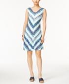 Style & Co Sleeveless Crisscross-back Dress, Only At Macy's