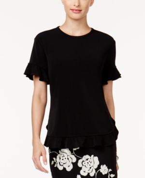 Cable & Gauge Ruffled Top