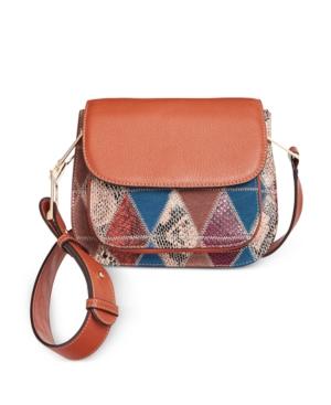 Sam Edelman Ryan Mixed Media Saddle Bag