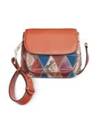 Sam Edelman Ryan Mixed Media Saddle Bag