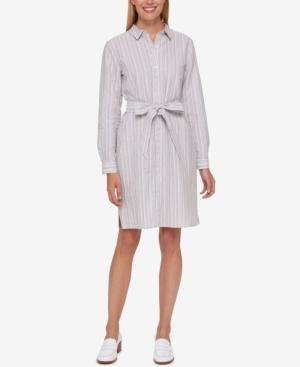 Tommy Hilfiger Striped Shirtdress, Only At Macy's