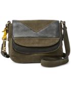 Fossil Piper Double Flap Perforated Crossbody