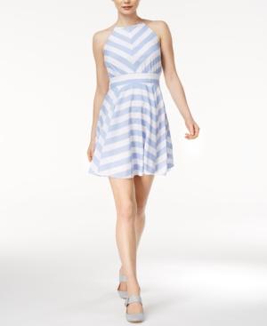 Maison Jules Kimberly Striped Fit & Flare Dress, Only At Macy's