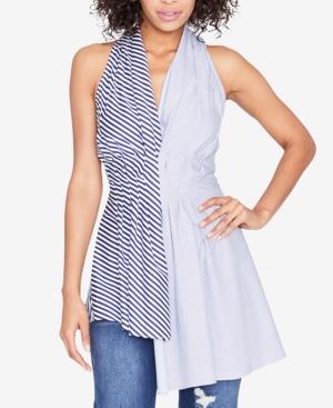 Rachel Rachel Roy Mixed-media Asymmetrical Top, Created For Macy's