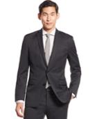 Bar Iii Charcoal Texture Stripe Slim-fit Jacket, Only At Macy's