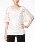 Alfani Layered Crochet Top, Only At Macy's