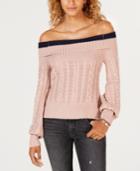 Say What? Juniors' Off-the-shoulder Sweater