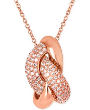 Le Vian Vanilla Link'ing Diamond Pendant Necklace (1/2 Ct. T.w.) In 14k Rose Gold