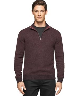 Calvin Klein Men's Big And Tall Mock-collar Sweater