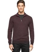 Calvin Klein Men's Big And Tall Mock-collar Sweater