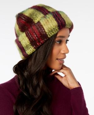 Steve Madden Plaid Boucle Beanie