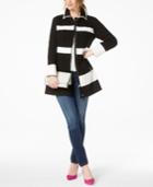 Inc International Concepts Colorblocked Ponte Knit Coat, Created For Macy's