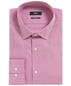 Boss Men's Slim-fit Nailhead Cotton Dress Shirt