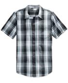 Lrg Men's Rc Plaid Poplin Short-sleeve Shirt