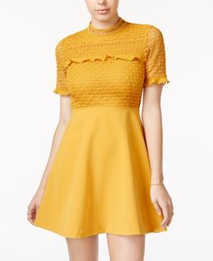 Xoxo Juniors' Mock-neck Fit & Flare Dress