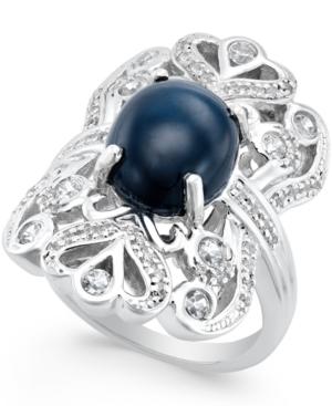 Star Sapphire (5 Ct. T.w.) And Cubic Zirconia Ring In Sterling Silver