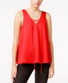 Rachel Rachel Roy Lace-up Tank Top, Only At Macy's