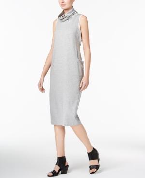 Eileen Fisher Tencel Cowl-neck Shift Dress