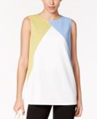 Alfani Colorblocked Shell, Only At Macy's
