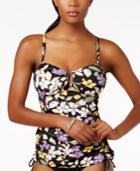 Swim Solutions Villa Keyhole Underwire Tankini Top Women's Swimsuit