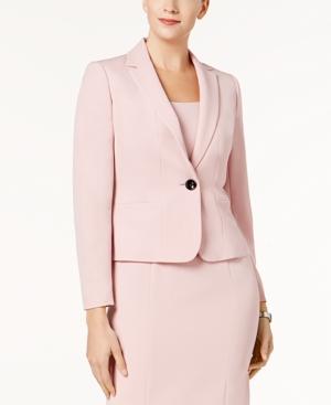 Kasper Twill One-button Peplum-back Jacket