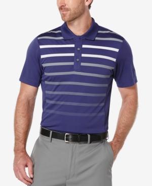 Pga Tour Men's Ombre Stripe Performance Polo