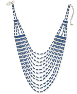 Thalia Sodi Gold-tone & Stone Multi-row Statement Necklace, 16 + 3 Extender, Created For Macy's