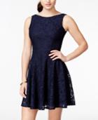 Speechless Juniors' Lace Fit & Flare Tank Dress, Created For Macy's
