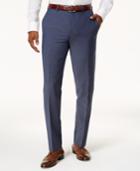Bar Iii Men's Slim-fit Active Stretch Blue Suit Pants, Created For Macy's