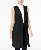 Inc International Concepts Open-front Long Vest, Only At Macy's