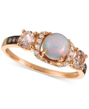 Le Vian Chocolatier Multi-gemstone (3/4 Ct. T.w.) & Diamond (1/6 Ct. T.w.) In 14k Rose Gold