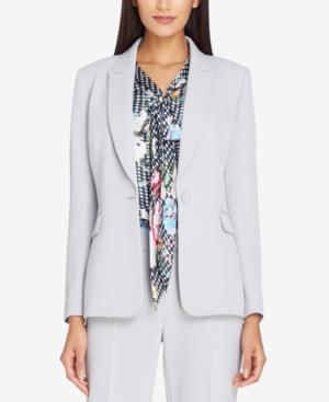 Tahari Asl Peaked Lapel Twill Blazer, Regular & Petite