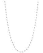 Anne Klein Silver-tone Textured Multi-link Long Length Necklace