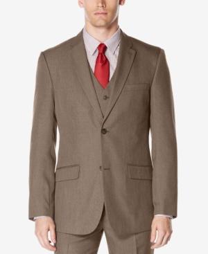 Perry Ellis Men's Classic-fit Subtle Plaid Twill Jacket