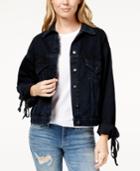 M1858 Kane Lace-up Denim Jacket, Created For Macy's
