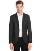 Kenneth Cole Reaction Zip-front Twill Blazer