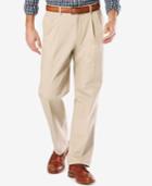 Dockers Men's Signature Relaxed-fit Khaki Pleated Stretch Pants